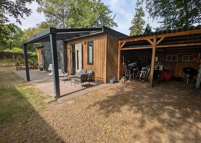 木屋 Rustige Bij Deventer Met Prive Terras *